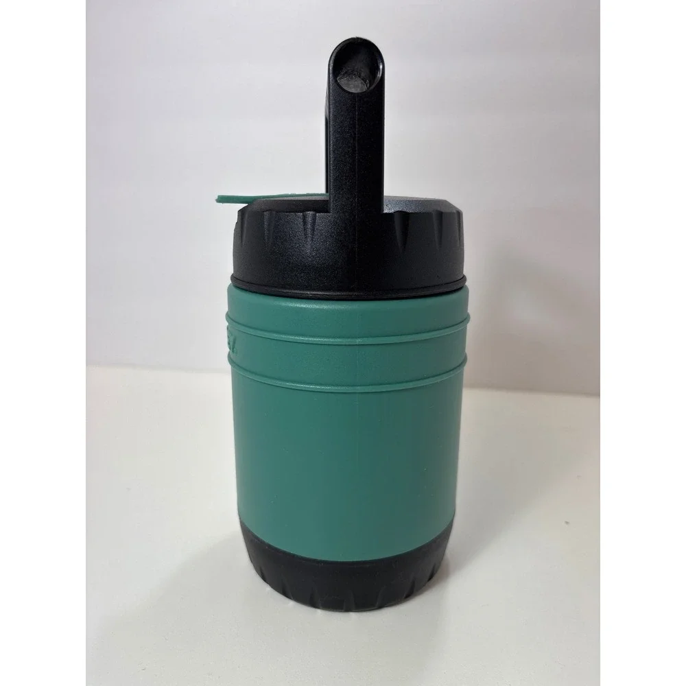 Stanley Aladdin Insulated Soup Food Jar Thermos 10oz Green Black Folding Spoon - Picture 2 of 12